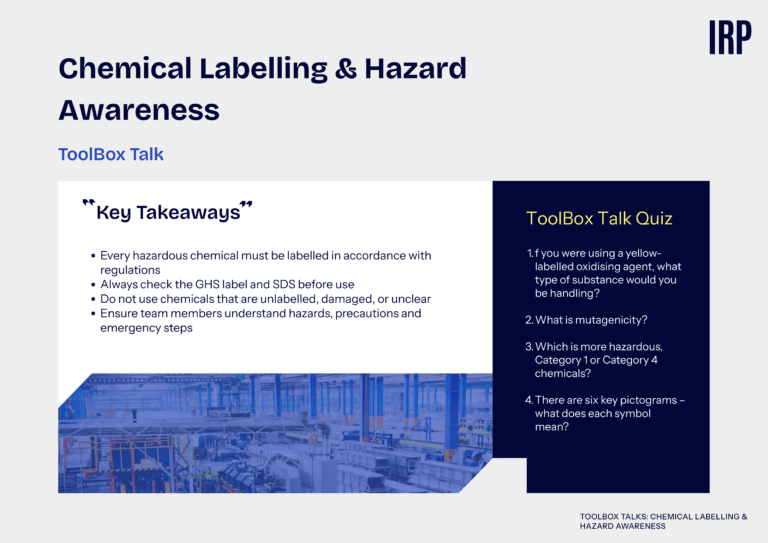 Chemical Labelling & Hazard Awareness