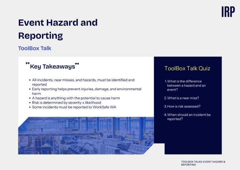 Event & Hazard Reporting
