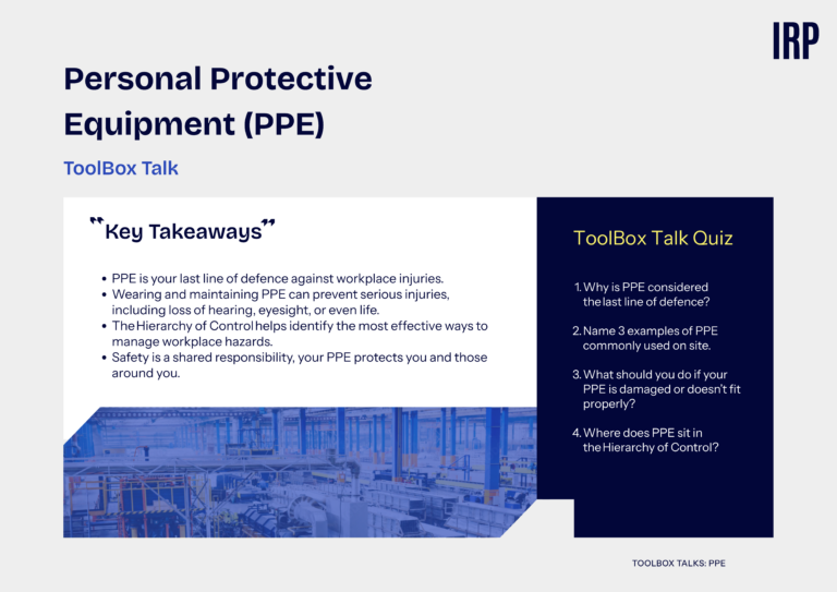 Personal Protective Equipment (PPE)