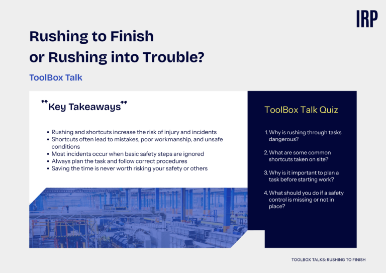 Rushing to Finish or Rushing into Trouble